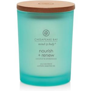 Chesapeake Bay Candle Mind & Body Medium Jar Candle Nourish (Coconut & Sandalwood)