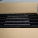 Gracious Living 4 Shelf Fixed Height Ventilated Medium Duty Storage Unit 14 x 32 x 54.5" Organizer System for Home, Garage, Basement, & Laundry, Black