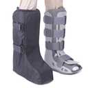 Walking Boot Cover for Medical Brace Orthopedic and Fracture Cast with Hook Loop (Black, Tall, Medium)