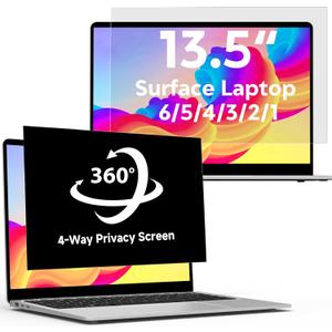 360Privacy Screen for Microsoft Surface Laptop 13.5 inch 5/4/3/2/1, Surface Laptop Privacy Film Filter All Round Anti Peeping Blue light Glare Screen Protector