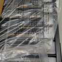 Metal Freestanding Dog Gates with Door for Outdoor Indoor,80'' Extra Wide 32'' Tall Free Standing Dog Gate for Doorways,Large Openings,Deck,Yard,Foldable Safety Pet Fence(Black,4 Panels)