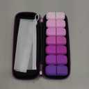 Weekly Pill Organizer 2 Times a Day, 7 Day Travel Medicine Pill Organizer with Moisture-Proof Silicone Lid, AM PM Daily Pill Box for Vitamins & Supplements, Aesthetics Pill Case(Purple)