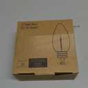 Upgraded 25-Pack C7 LED Christmas Light Replacement Bulbs, Shatterproof LED Bulbs for E12 Base Sockets for Christmas String Lights, Outdoor Waterproof Christmas Village Bulbs - Warm White