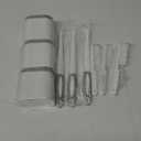 Toilet Brush, 3 Pack Toilet Brush and Holder Set Bathroom Accessories, Toilet Bowl Brush and Holder with 3 Crevice Brush for Bathroom, Toilet Scrubber Brush (White)
