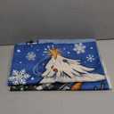 Merry Christmas Pine Tree Decorative Throw Pillow Covers 18 x 18 Set of 4, Xmas Joy Balls Gold Snowflake Porch Outdoor Home Decor, Winter Holiday Sofa Couch Cushion Case