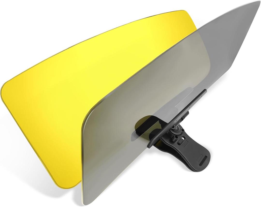 Sun Visor Extender for Car, 2 in 1 Day and Night Universal Sun Visor Extender for Car Easy to Install, Upgraded UV400 Anti-Glare Protects from Glare, UV Rays, Snow Blindness for Safe Driving