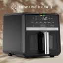 Chefman Air Fryer 9 Qt | TurboFry 7-in-1 High-Powered 450F Cooking for Crispier and Even Results | XL Basket with Viewing Window | Air Fry, Bake, Broil, Reheat, Dehydrate, Defrost, Keep Warm