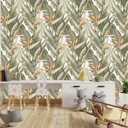 TUNDJ Green Banana Leaf Wallpaper Peel and Stick for Bedroom 157"x108"
