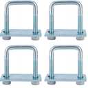 4 Pack Leaf Spring Clamp Kit, 1-3/4 inch Width X 3-3/8 Long Leaf Spring Clamps for Truck, Locks Springs