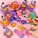 28 Pack Valentines Day Gifts for Kids Classroom Galaxy Slime with Astronaut Valentines Cards Boxes, Classroom Exchange Gifts, Valentines School Party Favors Toys for Boys Girls