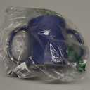 2activelife Double Grip Ceramic Mug: BPAFree Dual Handle Design for Secure Hold, 11.83 US Fl. Oz. (350 Ml), Elegant Blue Color, Microwave Safe Drinking (Blue)