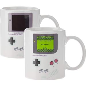 Paladone Gameboy Heat Changing Coffee Mug - Gift for Gamers, Nerds, Nintendo Mario Fans, Men, and Retro 90s Game Enthusiasts - 10 Ounces