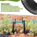 GlikCeil 50 Pcs 12.8" Irrigation Drip Support Stakes 1/4 Inch Tubing Hose Holder Adjustable Riser Drip Lines Ground Stakes for Micro Sprinkler Gardens Irrigation Supplies