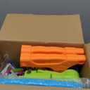 YOHOOLYO Kids Easel Standing Art Easel for Kids, Double Sided Children Pink Purple Easel Magnetic Chalkboard Whiteboard Dry Eraser Board Great Gift for Girls Boys (Blue + Orange)