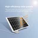4 Pack 5V 7W USB Type-C Solar Panel Camera Charger for Arlo Essential XL Cam 2nd Gen,Essential 2K (2nd Generation),Pro 6th Gen 2K 2025 Release Security Camera Solar Panel with 9.3FT USB C Cable