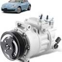 AC Compressor with Clutch Fit for 2006-2015 for Volkswagen Jetta Passat Tiguan Bora Eos 1.8L 1.9L 2.0L 2.5L CO 11237C Automotive Replacement A/C Compressor 1K0820859S, 1K0820859D