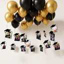 50 Sets Graduation Photo Display Grad Party Memory Decorations 2026 Graduation Photo Frame Balloon Sets Hanging Picture Display Ceiling Party Decorations for Kindergarten Preschool High School College