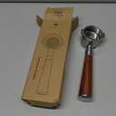 51mm Bottomless Portafilter 2 Ears for Delonghi Stilosa ECP3420/EC155/BCO430/EC260,Stainless Steel Filter Basket and Walnut Handle