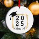 Graduation Ornament, Class of 2025 Graduated Gift, Keepsake for Graduating, Masters Degree Gifts (C10)