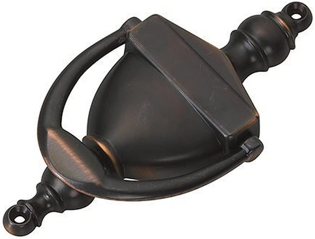 Onward 6 1/4 in. (159 mm) Oil-Rubbed Bronze Door Knocker for Front Entrance 103ORBR Onward 6 1/4 in. (159 mm) Oil-Rubbed Bronze Door Knocker for Front Entrance 103ORBR