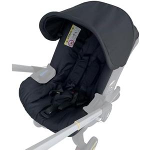 Changing Washing Kit,Canopy Sunshade Cover,Compatible with Car Seat Doona Strollers (Black)