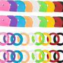 GoorDik 36 Pack Key Color Caps Covers Tags, Soft Rubber Key Identifiers, Plastic Key Toppers for Standard Flat Organization House Key (Not Suitable for Odd-Shaped Keys), 9 Colors, 2 Styles
