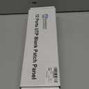 Everest Media 12Port Keystone Patch Panel (1Pack)  Removable 6Port Panels  with 89D Wall Mount Bracket  Vertical/Horizontal Installation  8 Blank Keystone Jack Inserts Included