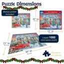 White Mountain Home For The Holidays Christmas Puzzles 1000 Pieces Winter Puzzle for Adults and Family
