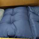 Kigley Chaise Lounge Cushions 75 x 22 x 5 Inches Soft Lounge Chair Cushion Spring/Summer Seasonal Replacement for Outdoor Indoor Home Office(Dark Blue,2 Pcs)
