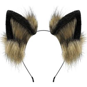 BNLIDES Handmade Fur Fox Wolf Cat Ears Headwear Adult Cosplay Costume Accessories for Halloween
