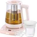 Health Pot Electric Kettle with Infuserand stew pot,Smart Fruit Hot Tea Maker, Temperature Control and Tea Keep Warm, 12 Functional Procedures, 1.8 Liters of Capacity