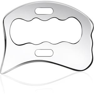 Guasha Massage Tool, Grade Stainless Steel Scraping Tool for Soft Tissue Upgrade Physical Therapy Stuff,Used for Back, Legs, Arms,Neck,Shoulder, Gua Sha Tool