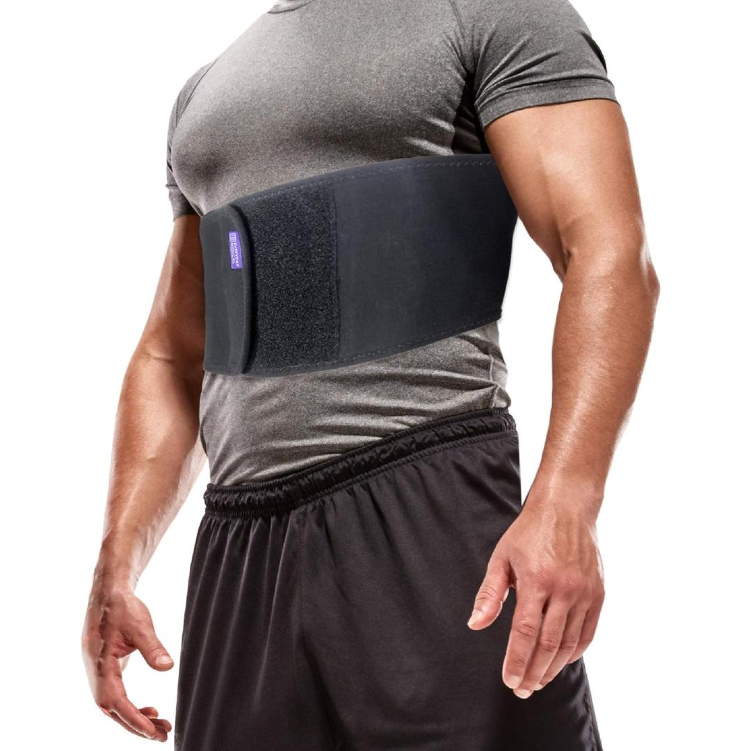 Everyday Medical Broken Rib Brace for Men and Women - Bamboo Charcoal Rib Support Compression Brace - accelerates The Healing of Cracked, Dislocated, Fractured and Post-Surgery Ribs - Plus Size/XXL