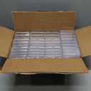 50 Pack Clear Acrylic Card Storage Boxes with Lids  3 1/2" L x 2 1/2" W x 1" H Baseball Card Storage Box, Sports Card Boxes, Magic Card Storage Box and Playing Card Case  Made in USA