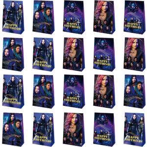 20pcs Descendants Goodie Bags, Descendants Themed Party Bags for Boys Girls Kids Party Decorations (Descendants)