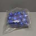 24 Pieces Christmas Ball Ornaments Tree Decorations for Holiday Wedding Party - 2.36 Inch, 6 Styles (Royal Blue) With Hooks