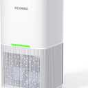 Dehumidifier, 60 OZ Water Tank, Dehumidifiers for Home, 500 sq. ft. Dehumidifier for Basement Bathroom Bedroom with Auto Shut Off, 7 Colors LED Light, Quiet Dehumidifiers with Sleep Mode (White)