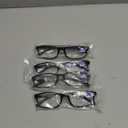 Gaoye +1.0 Reading Glasses Men - Blue Light Blocking Lenses, TR90 Frames, UV400 - Eyeglasses with Clear Vision (A4 Pack Black)