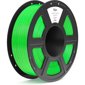 ELEGOO PLA+ Filament 1.75mm Neon Green 1KG, High Toughness PLA Plus 3D Printer Filament Dimensional Accuracy +/- 0.02mm, 1kg Spool(2.2lbs) Fits for Most FDM 3D Printers