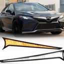 Centra Front Grille LED Lights,Tail Light Lamps Turn Signal Feature, Front hood light Compatible with Toyota Camry 2018-2023 SE XSE TRD