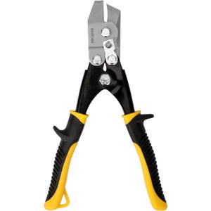 HURRICANE Sheet Metal V Notcher, Manual Hand Notcher Tool for HVAC Ductwork, Roofing & Gutters, Cuts 30 V-Notch in 24-Gauge Steel, with Safety Lock, for DIY & Light Professional Use