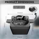 Enameled Cast Iron Wood Stove Steamer, Elk Fireplace Humidifier, 2.7 Quart Capacity, Matte Exterior with Glossy Interior, Wood Stove & Fireplace Accessories for Decoration, Holiday &