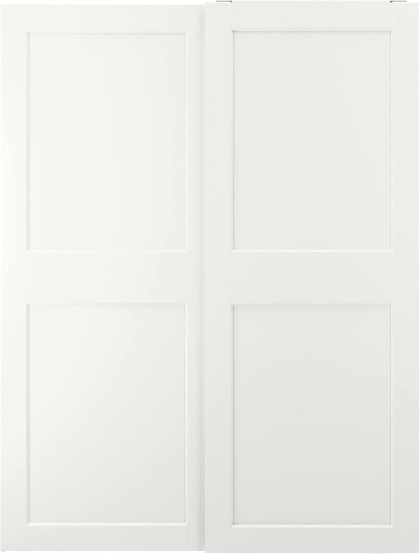 Ikea Grimo Sliding Doors, 41.5" x 16.5", White