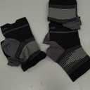 6 Pairs Plantar Fasciitis Socks for Men & Women, Ankle Brace Compression Socks with Arch Support for Achilles Tendonitis, Heel Pain, Swelling & Arthritis Relief, Black, Medium