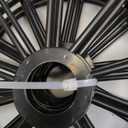 Hypergiant Retail Display Stand 7 Tier Rotating Rack For Store Display Shelves,Jewelry Keyring Socking Hats,Movable Shop Spinner for Toys Show ,Black,Adjustable height