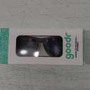 Goodr Going to Valhalla Witness! Polarized Sunglasses for Men & Women, Medium Sized (OG), Dark Gray Translucent Frames with Chrome Mirrored Reflective Lenses, UV400 Protection, No Slip