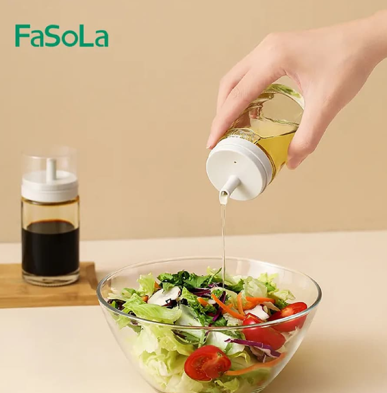 FaSoLa Glass Soy Sauce Bottle- 6 Packs