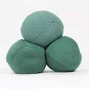 Zeekio Thud Juggling Ball Set - Lightweight 90g Beanbag Ball - Super Soft - Green 3pcs