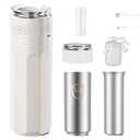 Thermalino Smart Insulin Cooler Travel Case | 2-8°C (35-46°F) Constant Temperature Control | TSA-Approved for Diabetic Medicine & Vials (White)