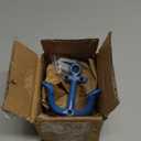 Notakia Decorative Wall Mounted Antique Shabby Chic Metal Home Bathroom Towel Coat Hooks Hanger, Vintage Rustic Cast Iron Wall Hooks (Blue 4Pcs)